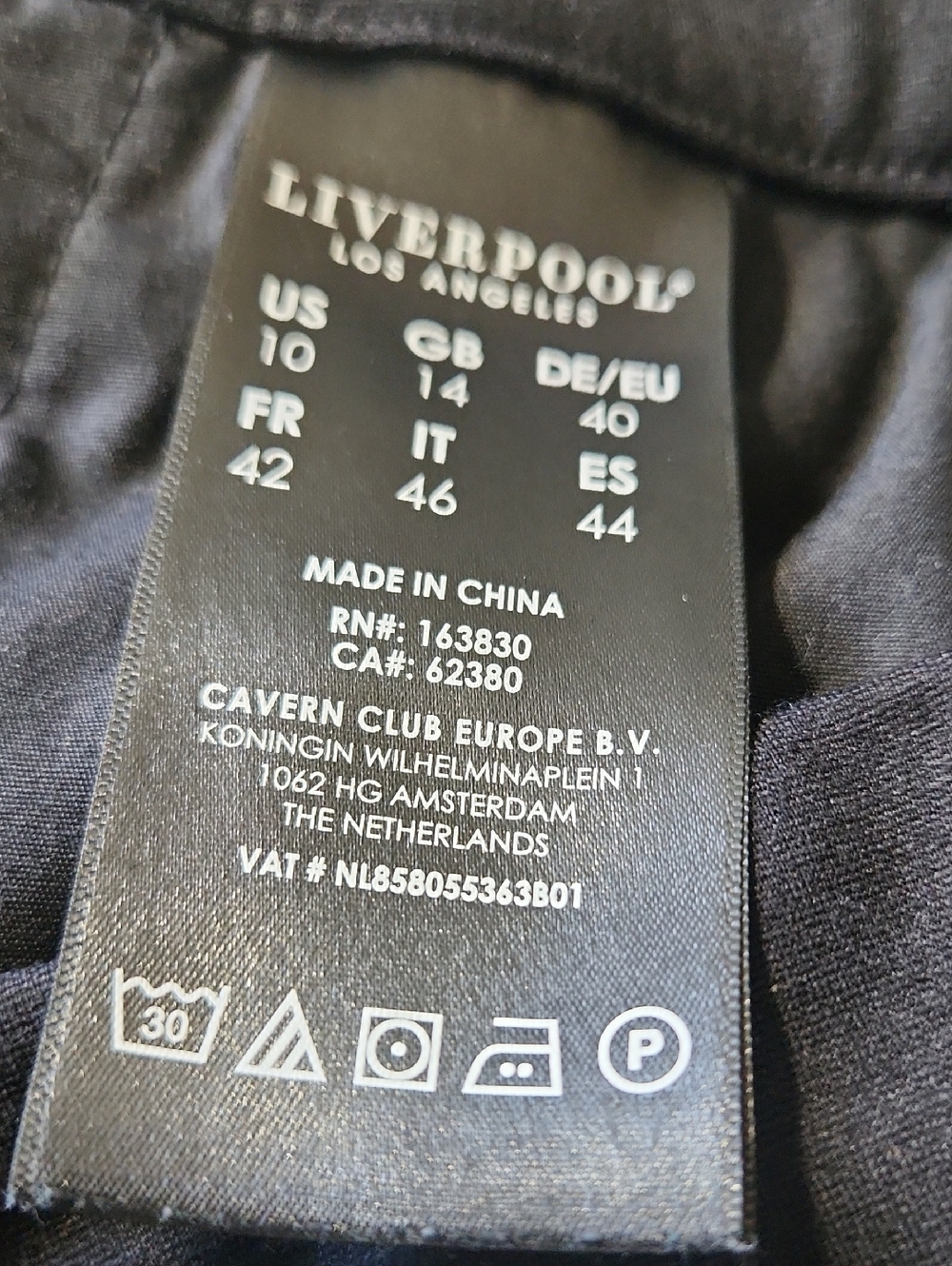 Liverpool Black Straight-Leg Women's Trousers - Picture 3 of 10